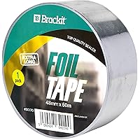 Aluminiumband Alufolie Extra lang 60m x 48mm Aluband Alu-Klebeband selbstklebend hitzebeständig leitfähig Aluminiumband…