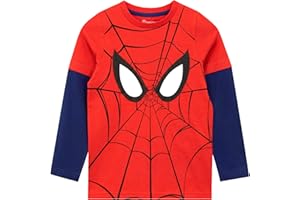 Marvel - T-Shirt à Manches Longues - Spiderman - Garçon