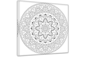 Offre de lancement: Bilderdepot24 - Mandala IV - coloration sur toile, montée sur châssis - Quadrat-Format - 40x40 cm - Tableau sur toile, Image sur toile, vente directe fabricant!