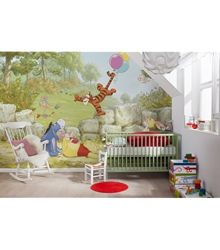 KOMAR Fotobehang Vlies IADX6-104 Winnie The Pooh - Hide And Seek 300x250 Cm