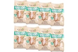 YukyBio, Pancrik di Farro Vegetale, Crackers di Farro Integrale Senza Lieviti, con Olio Extravergine di Oliva, Ricca Fonte di Fibre, 100% Made in Italy, 8 Confezioni da 200 gr