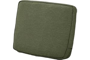 Classic Accessories Montlake Wasserabweisendes Rückenkissen für Terrasse, Lounge, Farngrün, Outdoor, Loveseat Kissen, 48,3 x 50,8 x 10,2 cm