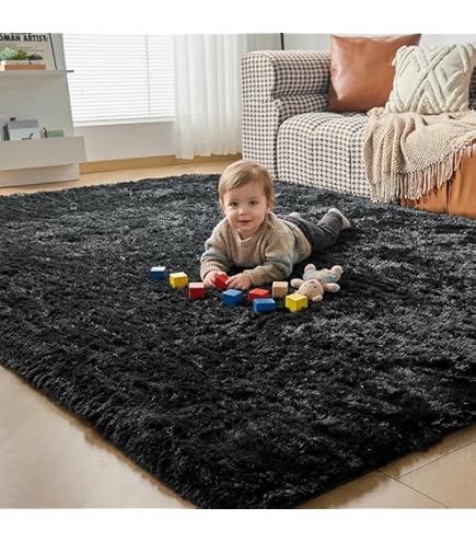 GHOUSE Slaapkamer shaggy pluche Rechthoekig tapijt,pluizig tapijt,kunstbont,Antislip achterkant,Wasbaar vloerkleed,Vlamvertragend tapijt voor woonkamer, slaapkamer,bank,mat,90x150cm,Roze