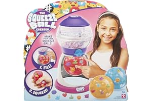 CHARACTER OPTIONS The Squeeze Ball Creator Creador Creativo Reutilizable para niños y niñas, Mezcla Relleno y aprieta, Juego de Bolas antiestrés Reutilizables con Accesorios