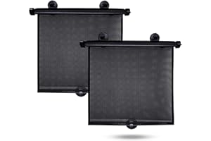 EcoNour Car Window Shade, Set of 2 car window shades for baby, Baby Sun Shades with UV Protection for Kids, sun shades for car windows, fits Most Vehicles, Essential Travel & Baby Car Accessories