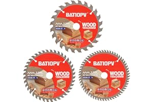 BATIOPV Hoja de Sierra Circular 160 x 20/16 mm TCT (24/40/60 dientes) para Cortar Madera, Contrachapado, Laminado, Plástico y Paneles de Yeso