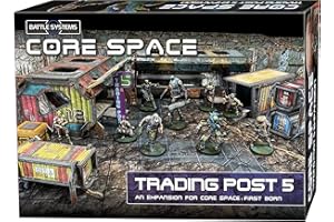 Battle Systems Core Space First Born - Gioco da tavolo in miniatura di fantascienza - Cyberpunk 28mm Figure di fantascienza per Wargame 40K - Terreno di gioco 3D modulare da tavolo - (Trading Post 5)