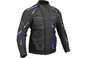 GearX Surfer Veste de Moto Dos et coude rembourrés imperméables