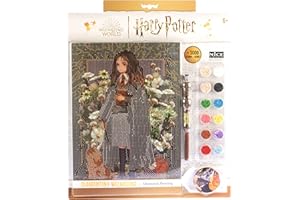 DIAMANTINY Harry Potter – Yume Fantasy Hermione – Kit crea il Mosaico, Attività Crystal Art, Diamond Painting, 1 Quadro A4