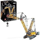 LEGO Technic Gru Cingolata Liebherr LR 13000, Kit di Modellismo per Adulti con Veicolo da Cantiere Telecomandato con App Cont