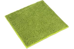 WohnDirect Premium Tappeto da Bagno 45x45cm - Verde - Tappetino da Bagno Morbido e Antiscivolo - Microfibra Durevole e Assorbente, Lavabile in Lavatrice