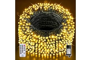 Auriostar Guirlande Lumineuse Noel, 40m 400LEDs Guirlande Lumineuse Exterieure et Intérieur étanche IP44, 8 Modes Guirlandes Lumineuses Sapin de Noel pour Décoration Noël, Chambre, Balcon, Jardin