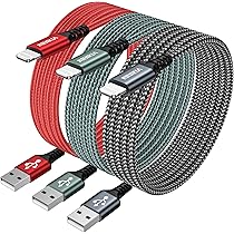 Caricatore USB, confezione da 3, 5 V, 1 A, connettore universale per cavo di ricarica USB, caricatore USB per telefono cellulare 11, 8 Plus, 7, 7 Plus, 6, 6s, se 5s, tablet, MP3, eBook, Smartphone 5 W
