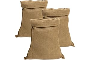 IPEA Große Jutesäcke – 80 x 50 cm – Made in Italy – 3 Stück – Jutesäcke im Natürlicher Stoff für DIY, Einrichtung, Garten, Aufbewahrungsbox - Jute Säcke BSJUTASACX3 natur