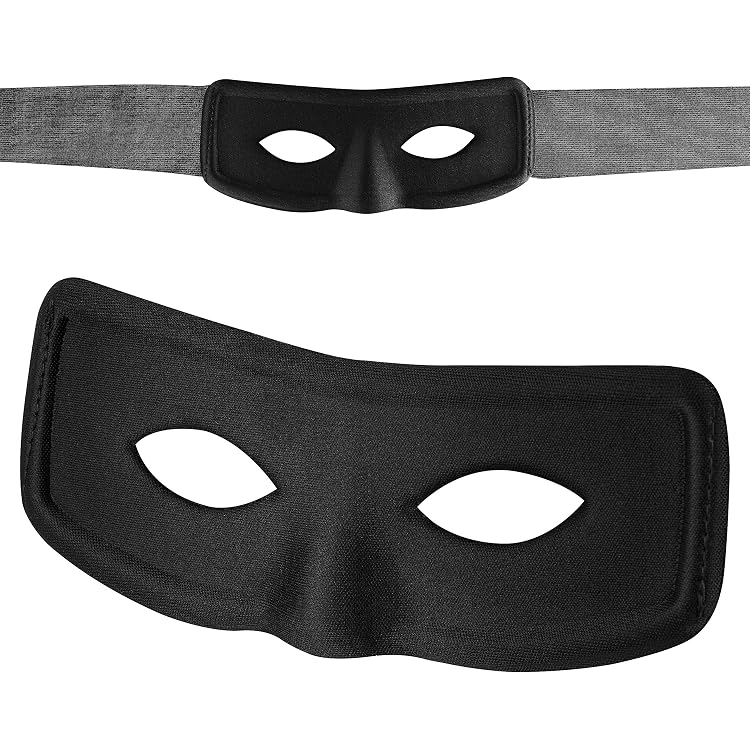 Räuber Kostüm Für Kinder - Gestreiftes T-Shirt, Baskenmütze, Maske & Swag Bag | Für Halloween, Karneval & Rollenspiel