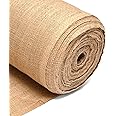 5m 100% Hessian Fabric – Textured Burlap Jute Sack Material – 54” Inch, 137cm Wide, 10oz 225GSM – Fabric for School Boards, in The Garden, Table Runners, Arts & Crafts – by Discount Fabrics