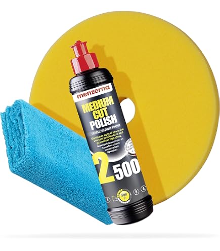 Lot De 6 Tampons RUPES BigFoot DA 80x100mm – 2 Grossier, 2 Fin, 2 UltraFin Pour Polissage Parfait