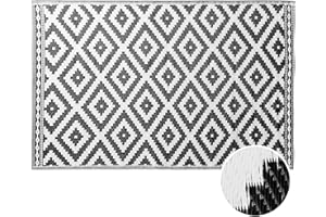 ‎BUTLERS BUTLERS In- & Outdoor-Teppich Ethno Rauten L 180 x B 118cm -Colour Clash- Balkonteppich wetterfest und waschbar | auch für Küche, Bad oder Flur