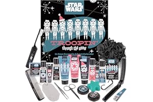 ‎MAD BEAUTY MAD Beauty – Disney STAR WARS Adventskalender für Männer mit 24 Kosmetik Produkten, Wellness für Herren, mit Duschgel Shampoo, Seife, Kamm – Weihnachtskalender Beauty im Stormtrooper Design