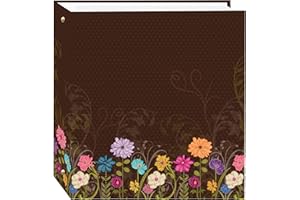Pioneer Photo Albums TR-100D Álbum de Fotos magnético con 3 Anillas, 100 páginas, diseño, Jardín de Chocolate, Medium