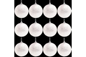 Toyland®-paket med 16-9 cm glittrande julgranskulor - traditionella juldekorationer