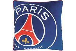 CTI Poduszka z logo PSG 36 x 36 cm, poliester, niebieska, 1 sztuka (1 opakowanie).