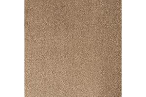 Underfoot Felt-Backed Carpet - Durable Twist Pile Carpet Bleach-Cleanable & Stain-Resistant | Easy Fit DIY Friendly Carpets (Biscuit, 5m x 2m)