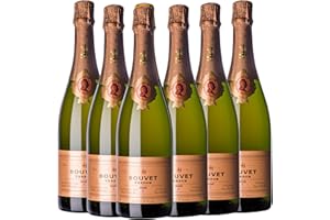 ‎BOUVET LADUBAY Bouvet Trésor Rosé Saumur Brut AOP - Schaumwein - Im Eichenfass ausgebaut - Cabernet Franc - Für Apéritifs, Nachtisch - 6 x 0.75 L