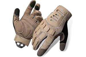 ZUNE LOTOO Full Finger Motorcycle Gloves for Men and Women, Touchscreen Motorbike Gloves, Non-Slip Palm Padded MTB ATV BMX Gloves, for Cycling, Riding, Road Racing, Motocross, Airsoft