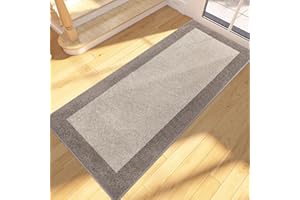 FCSDETAIL Dirt Trapper Indoor Door Mat 60 x 210 cm, Non-slip Entrance Rug, Machine Washable Dog Doormat, Inside Runner Rug for Hallway, Kitchen, Entryway