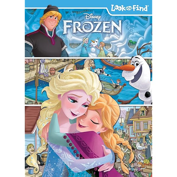 Disney Frozen Elsa, Anna, Olaf, and More! - Look and Find Activity