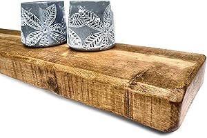 BEN SIMPSON FURNITURE Ben Simpson – Handmade Chunky Wooden Floating Shelf - 15cm Depth- 130CM Long in Dark Oak