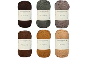Schachenmayr Catania, Set Braun Mix Filati per Maglieria A Mano