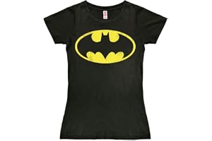 Logoshirt® DC Comics I Batman I Logo I T-shirt Tryck I Dam I kortärmad I Licensierad originaldesign