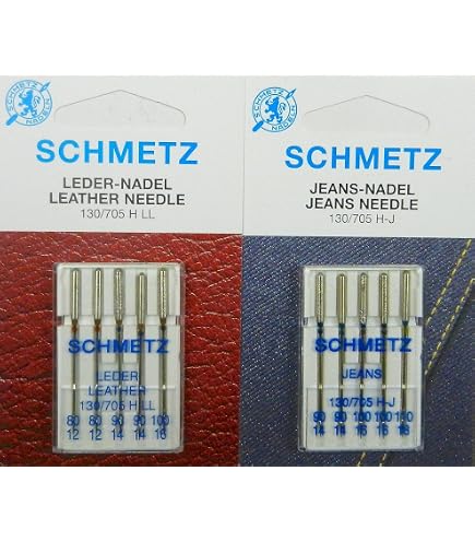 Schmetz Lot 10 Aiguilles Machine à Coudre Universelles - Tailles 70/10 à 100/16 - Fabriqué En Allemagne
