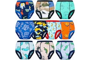 BIG ELEPHANT Töpfchen-Trainingsunterwäsche, 10 Packungen, saugfähige Kleinkind-Trainingshosen für Jungen und Mädchen, 12 Monate – 9 Jahre