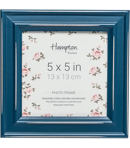 Hampton Frames | Cadre Photo Carré 13x13 Cm, Vert Sauge, Bois MDF