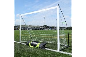QUICKPLAY Kickster Elite Football Goal – Ultra Portable Indoor & Outdoor Football Goals with Weighted Base [Single Goal]