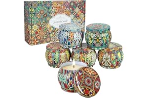 HYWEAN NEDS Velas Perfumadas de Regalo juego de 6 Pack, Velas Aromaticas para Cumpleaños, Día de La Madre, Día de San Valentín, Navidad