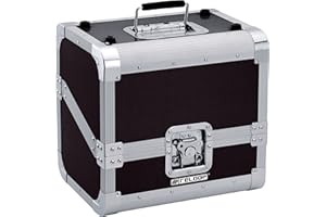 Reloop 80 Caja para discos (capacidad 50 unidades), color negro, 80 Record Case Black