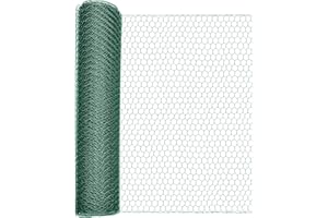 Windhager, Rete Esagonale, Rivestita in plastica, Recinzione, delimitazione, Protezione dalle Arvicole, per aiuola rialzata, Copertura grondaia