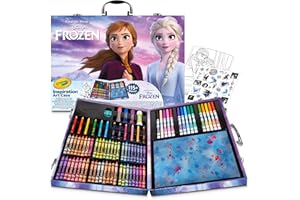Crayola Valigetta Colori Disney Frozen 2 – Kit Creativo con 115 Pezzi Assortiti, Età Consigliata: 5-10 Anni