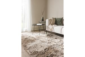 benuta Dywan z wysokim runem, Whisper, jasnobrązowy, 120 x 170 cm, przytulny, miękki dywan do sypialni i salonu, łatwy w pielęgnacji, do ogrzewania podłogowego