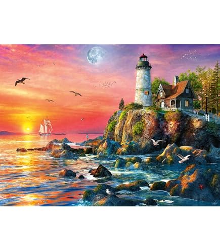 Nathan Puzzle 500 Teile – „Die Boote Des Braiesees“ (Italien), 49x36 Cm, Für Erwachsene & Kinder Ab 12 Jahren