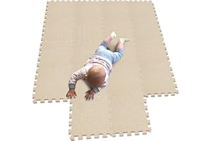 MQIAOHAM® 18 Piezas Alfombra Puzzle Bebe Suelo colchoneta apete Acolchada Infantil Gateo Alfombrillas para Puzzles G301018-110