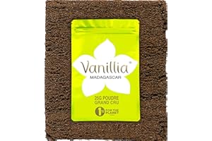 Polvo de Vainilla Bourbon 25g • Grand Cru de Madagascar • 100% Vainas de Vainilla en Polvo • FreshZIP Vanillia