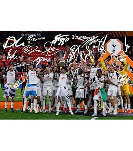 PHOTO SIGNÉE SON HEUNG MIN TOTTENHAM HOTSPUR AUTOGRAPHE