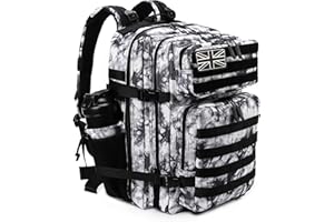 LHI Military Tactical Backpack for Men and Women 45L Large waterproof Rucksack for School, Hiking, Trekking, Hunting