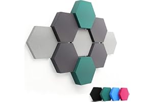 FENNEXT ® Velvet Mousse Acoustique - Panneaux décoratifs de Mousse anti réverbération pour jeux, studio YouTube, bureau - 9x 3D Panneaux muraux GREEN LIGHT