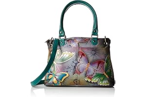 Anna by Anuschka Hand Painted Women’s Genuine Leather Small Satchel